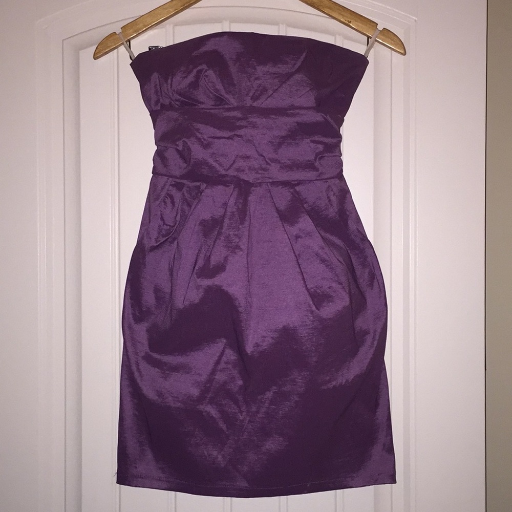 Lavender Strapless Dress